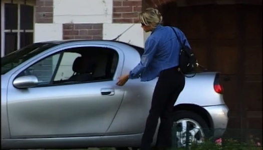 Skanky red head Monica Rossi satisfies three dicks at once porn pics