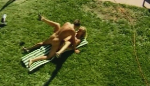 Outdoor steamy fuck on the lawn porn pics