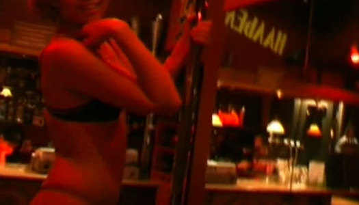 Tipsy nympho strips in the bar for gaining a chance to win a cock porn pics