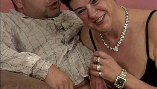 Happy old dick sucker Martha pleases two tools at once porn pics