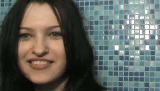 Amateur brunette playing with cock on the billiard table porn pics