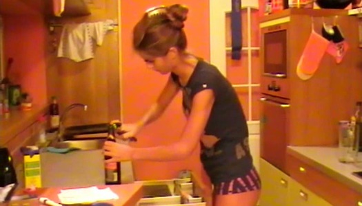 Frisky newlyweds poke hard in the bathroom porn pics