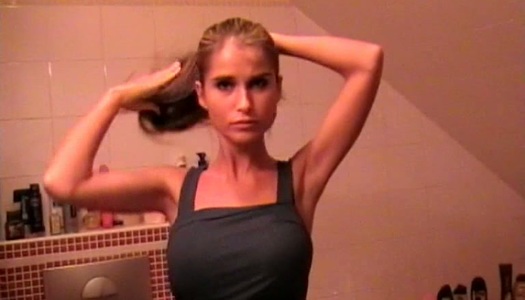 Divine Russian babe takes a shower after a hard fuck porn pics