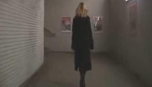 Kinky blondie masturbates and sucks a fat dick for cum in the train porn pics