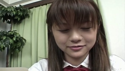 Frisky Japanese student Sara Akikawa bends over showing her firm booty porn pics