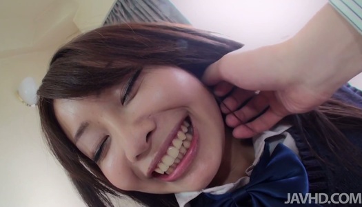 Stunning college girl Sakura Anna gives a head on POV video porn pics