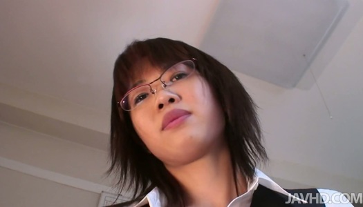 Spoiled cutie RIKA KITANO rubs her big tits over naked ass of fucker porn pics