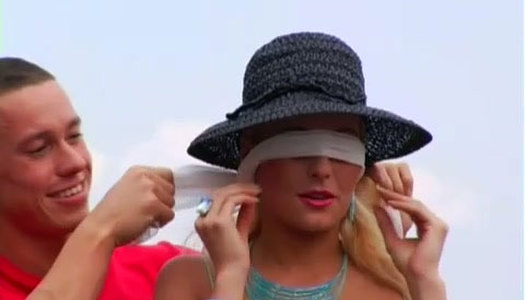 Seductive blond chic gets abused by a crowd of aroused dudes porn pics