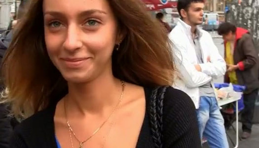 Rapacious young slut gives a head to oversized penis in pov sex scene porn pics