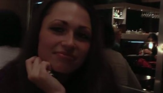 Slutty Russian teen gives a head to stranger in WC porn pics