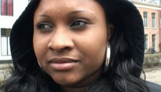 Street ebony whore is ready to suck for cash porn pics