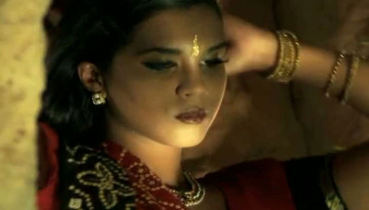 Wearing traditional gown Indian brunette Mumta Tendulkar poses on cam porn pics