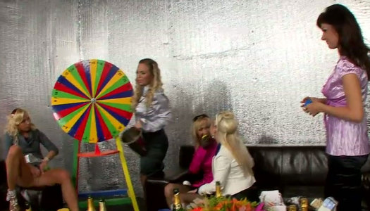 Mess-loving gals with slim bodies know to throw a gangbang party porn pics