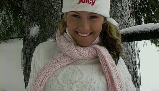 Adorable girl plays with her coochie outdoor in winter porn pics