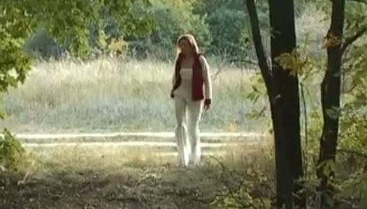 Slutty red-haired chic gives head to hard mini dick outdoor porn pics
