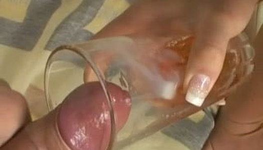 Brunette strumpet Isabel is piss drinking in a filthy porn video porn pics