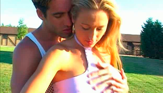 Foxy long haired blondie gives thorough blowjob to hard cock porn pics