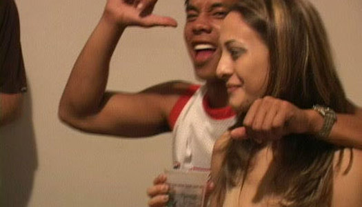 Slim blonde college student is fucking hard at the college party porn pics