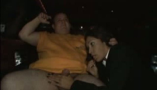 Young brunette gives eager blowjob to one fat fart porn pics