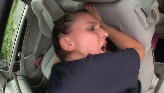 Alluring amateur chick sucks meaty cock and gets banged doggy style porn pics