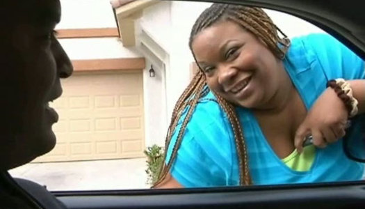 Thickalicious black hoe with braids gets mouth fucked hard porn pics