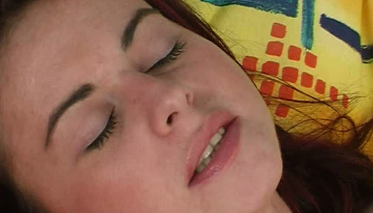 Beautiful brunette teen stimulates her shaved pussy in front of a cam porn pics