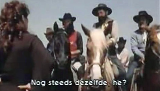 Neat lady in white lingerie gets doggyfucked in the desert by cowboy porn pics