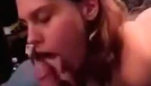 Attractive amateur babe is sucking juicy craving for fat mouth cumshot porn pics