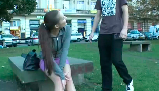 Sexy brunette girl with ponytail is getting screwed missionary style porn pics