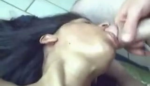 Horny Indian chick with pierced nipples gives her lover a nice blowjob porn pics