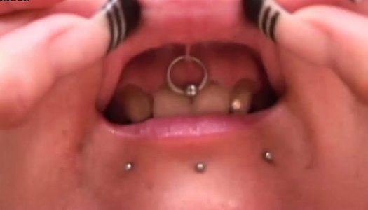 Lean punk chick with pink hair Bianca tries to fist fuck her tight cunny porn pics