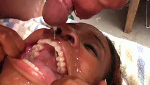 Ebony babe gets fucked doggy style in black on black porn vid porn pics