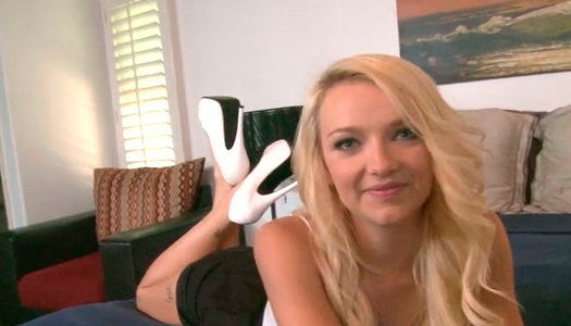 Tempting blonde teen strips teasingly in front of the camera porn pics