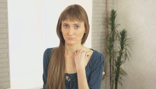 Titless skinny whore stripped and waited for hard fuck with her camera man porn pics