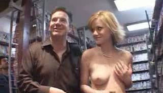 Topless chick Alex Devine is ready to spread buttocks to expose anus in the shop porn pics