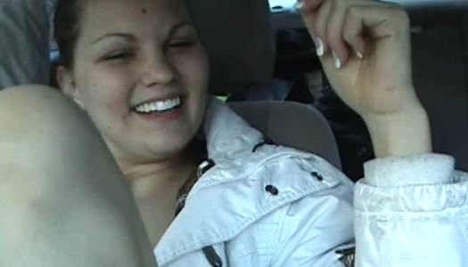 Prison freak fingerfucks kitty of one dumpy brunette tramp in car porn pics