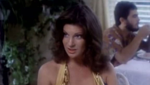 Dumpy brunette whore in yellow bikini had dirty gangbang fuck outdoors porn pics