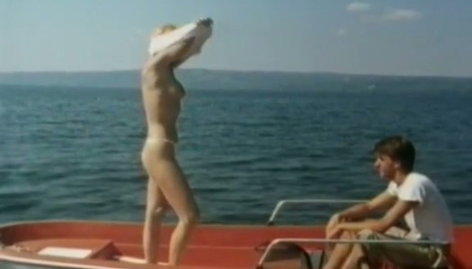 Oversexed retro chick Emanuelle in hot retro movie porn pics