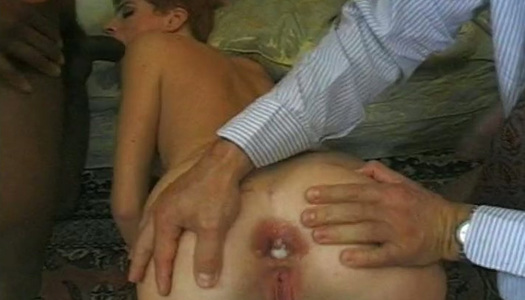 Short haired brunette and slutty blonde work on several cocks madly porn pics