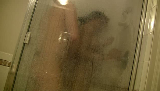 Buxom cutie lets BF joins her in the shower to get twat teased porn pics