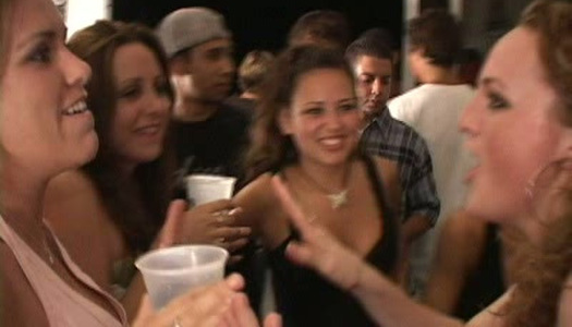 Duo of dark haired slutty chicks are going to show off nasty sex on sofa porn pics