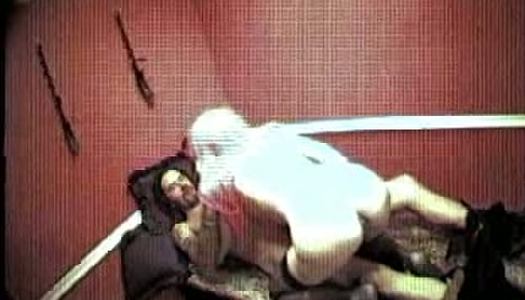 Hidden camera caught nasty pink haired whore riding hard dick porn pics