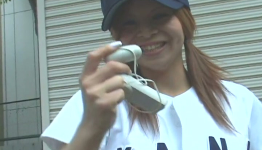 Sexy Japanese girlie Kana Kawai teases her shaved pussy with egg love toy porn pics