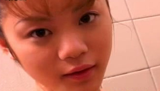 Cute petite Japanese girlie takes shower flashing her nice ass and titties porn pics