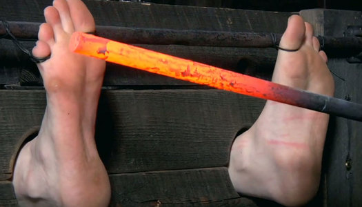 Restrained chick in pantyhose gets her cunt punished porn pics