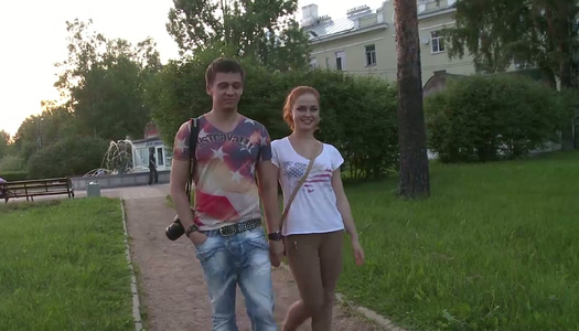 Ginger curly chick enjoys taking a big dick in different positions porn pics