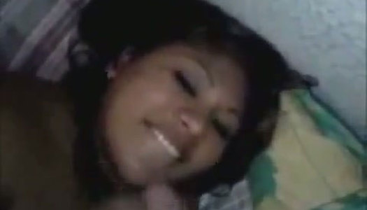 Chubby dark skinned filth swallows sugary sausage of her guy greedily porn pics