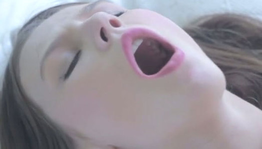 Small breasted brunette nymph pleases her kitty with big vibrator porn pics