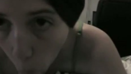 This floozie is not shy to demonstrate her blowjob skills in front of the camera porn pics