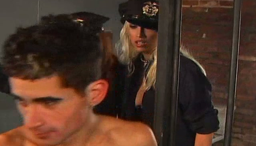 Sexy police officers make a good use of their strap-on dildos porn pics